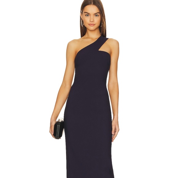 LIKELY Florent Dress one shoulder midi - Picture 1 of 8